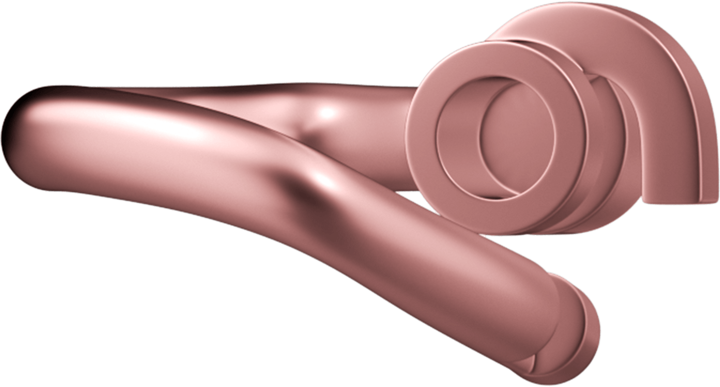 WeLocked Classic Permanent Clasp Lock, Heart-shaped 925 Silver 24K Gold Plated, Rose Gold