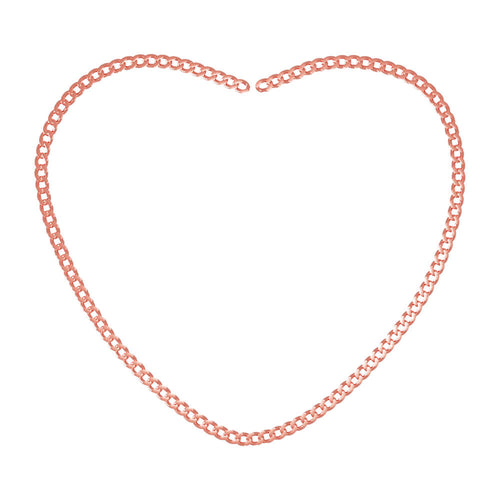 WeLocked Bracelet Chain 316L Stainless Steel, 18K Gold Plated, Rose Gold
