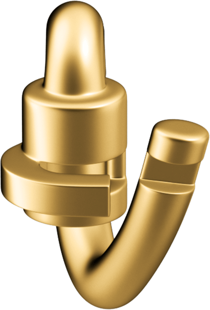 WeLocked Classic Permanent Clasp Lock, Heart-shaped 925 Silver 24K Gold Plated, Gold