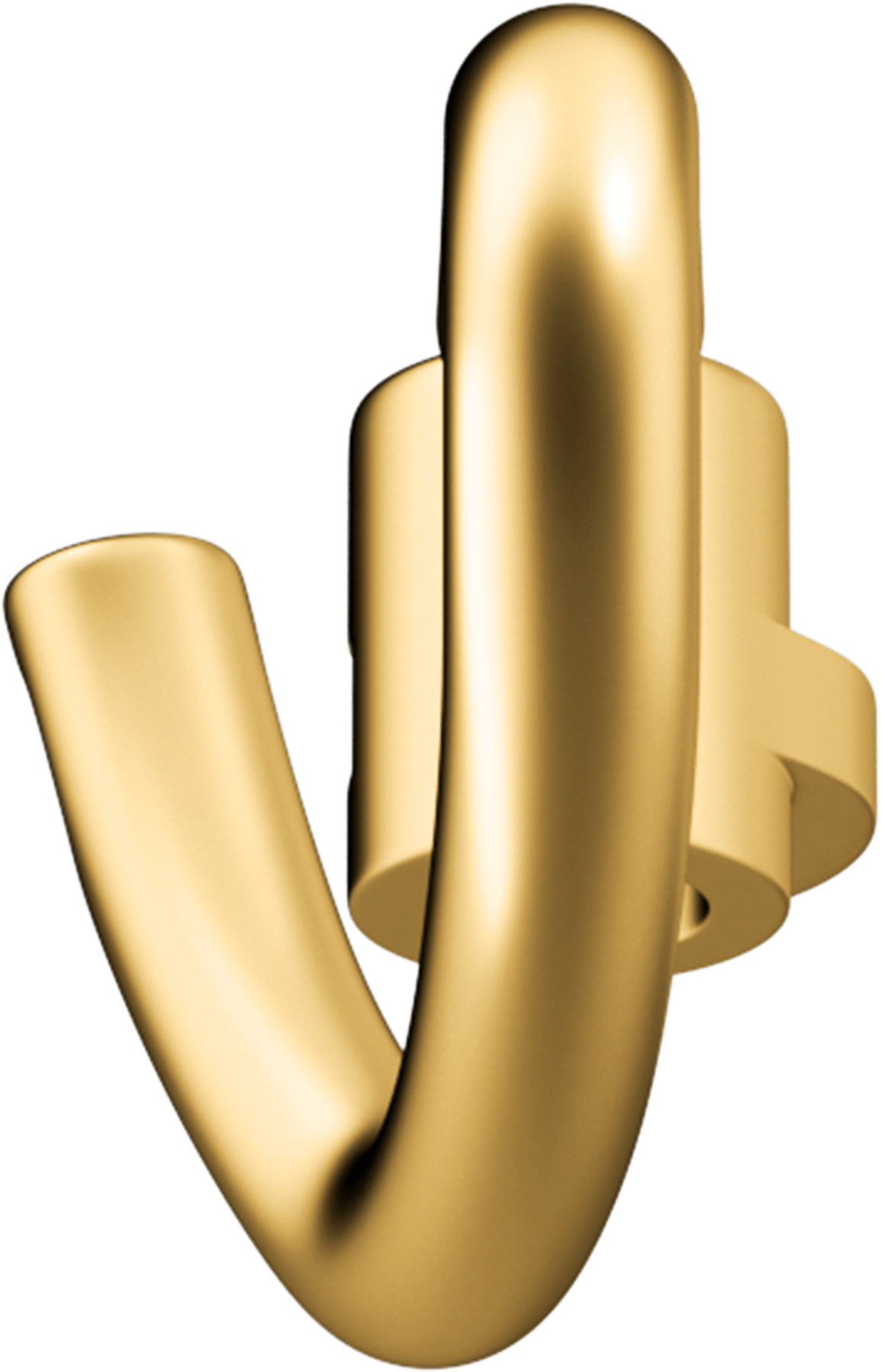 WeLocked Classic Permanent Clasp Lock, Heart-shaped 925 Silver 24K Gold Plated, Gold
