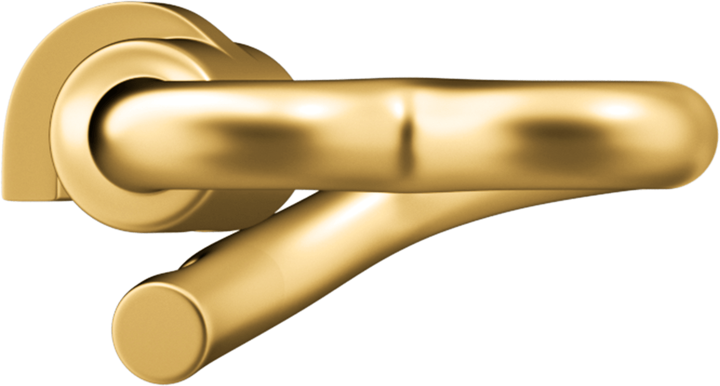 WeLocked Classic Permanent Clasp Lock, Heart-shaped 925 Silver 24K Gold Plated, Gold
