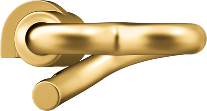 WeLocked Classic Permanent Clasp Lock, Heart-shaped 925 Silver 24K Gold Plated, Gold