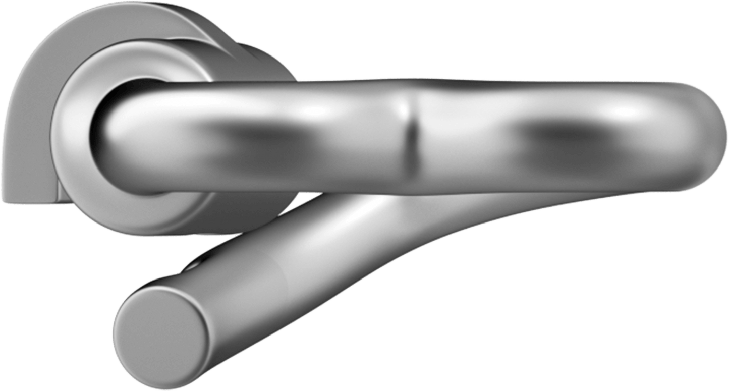 WeLocked Classic Permanent Clasp Lock, Heart-shaped 925 Silver