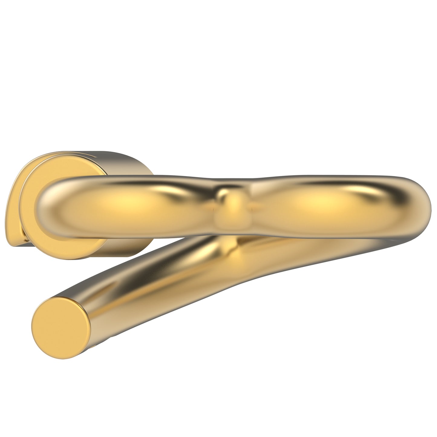 WeLocked Pro Permanent Clasps Heart-Shape, 925 Silver & 24K Gold Plated, Gold