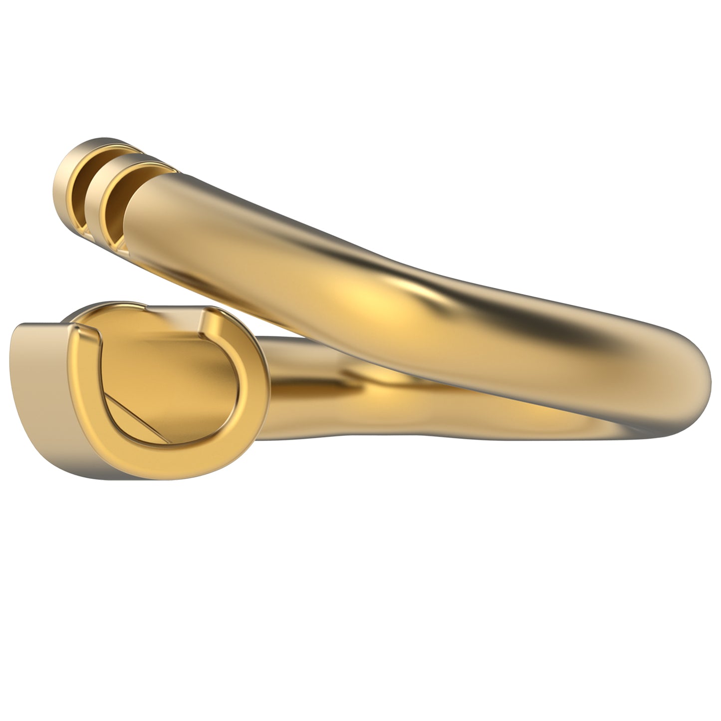 WeLocked Pro Permanent Clasps Heart-Shape, 925 Silver & 24K Gold Plated, Gold