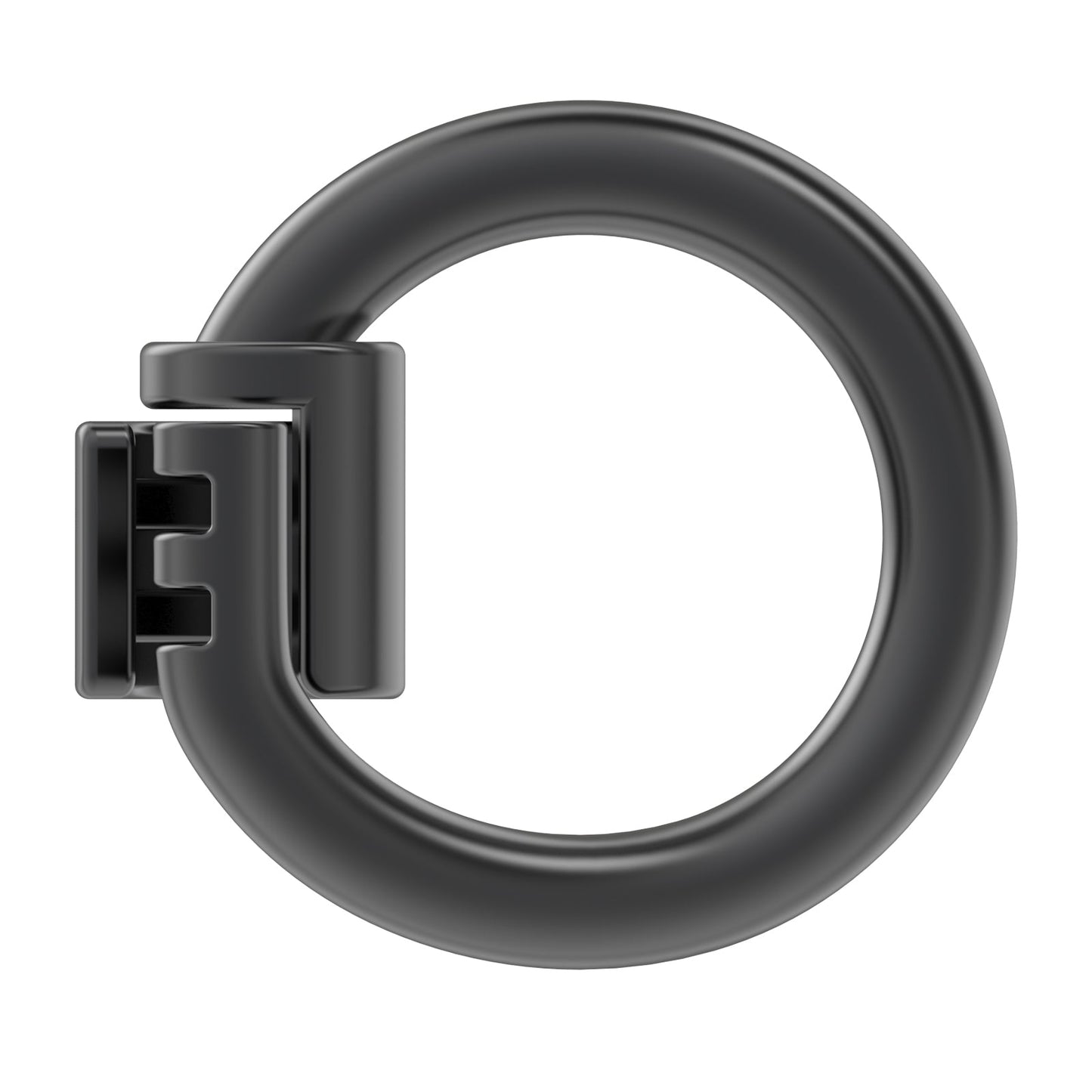 WeLocked Pro Permanent Clasps Circle-shape, 925 Silver, Black