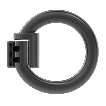 WeLocked Pro Permanent Clasps Circle-shape, 925 Silver, Black