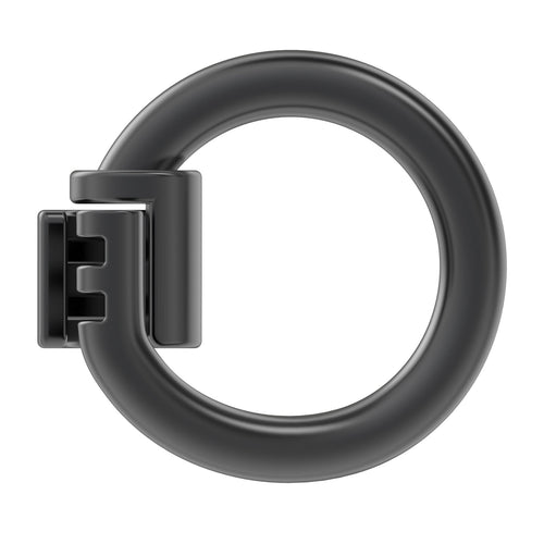 WeLocked Pro Permanent Clasps Circle-shape, 925 Silver, Black