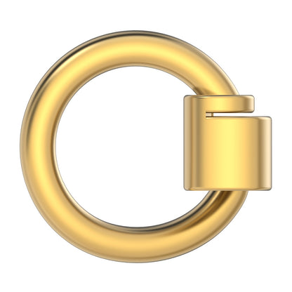WeLocked Pro Permanent Clasps Circle-shaped, 925 Silver & 24K Gold Plated, Gold