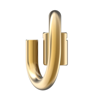 WeLocked Pro Permanent Clasps Circle-shaped, 925 Silver & 24K Gold Plated, Gold