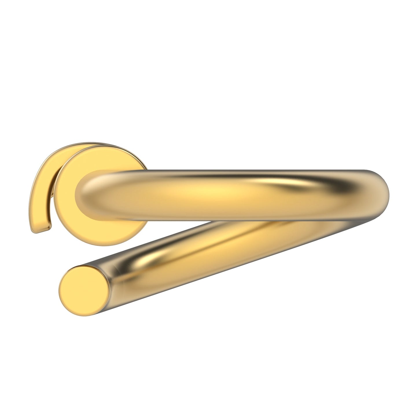 WeLocked Pro Permanent Clasps Circle-shaped, 925 Silver & 24K Gold Plated, Gold