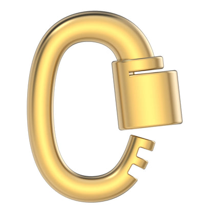 WeLocked Pro Permanent Clasps Annulus-shaped, 925 Silver & 24K Gold Plated, Gold