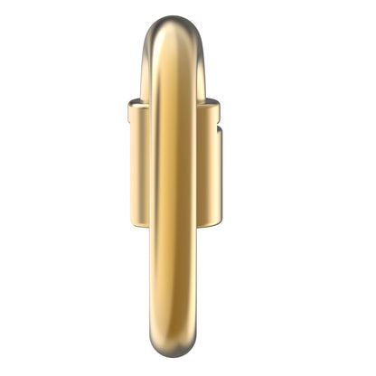 WeLocked Pro Permanent Clasps Annulus-shaped, 925 Silver & 24K Gold Plated, Gold