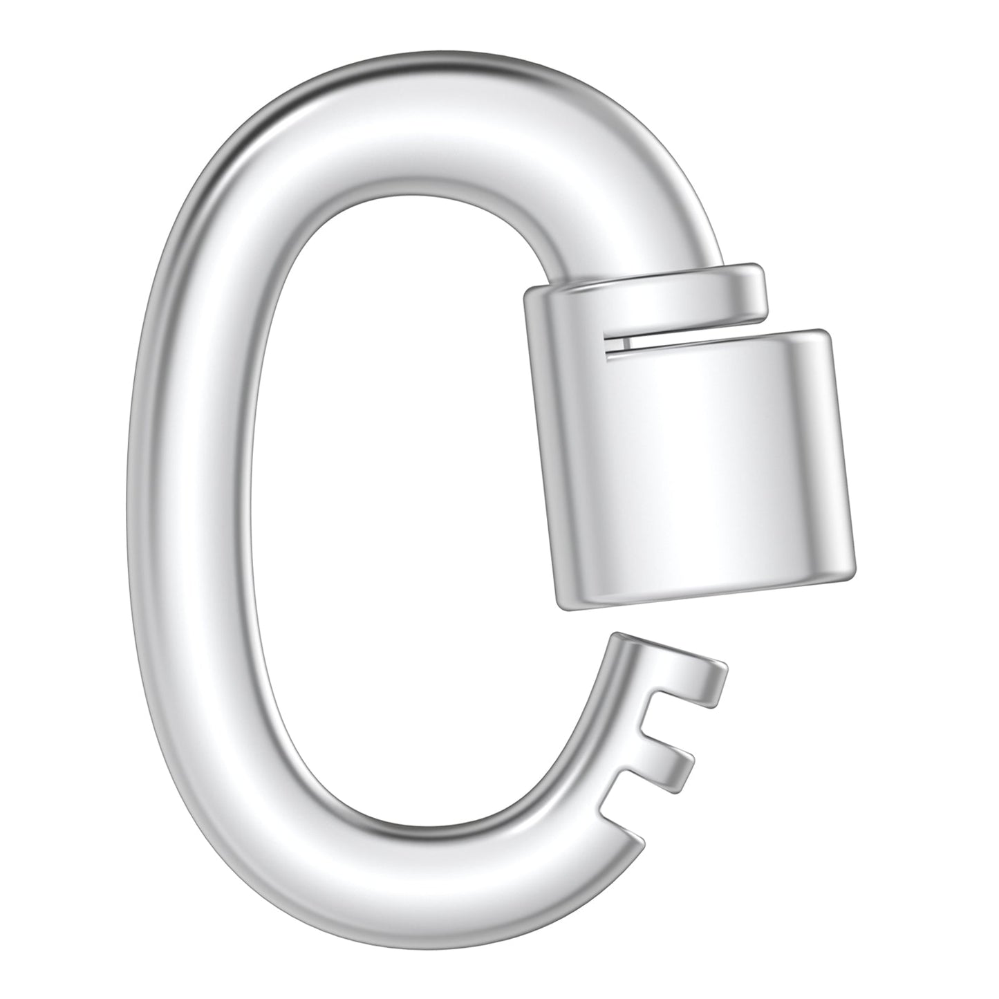 WeLocked Pro Permanent Clasps Annulus-shaped, 925 Silver