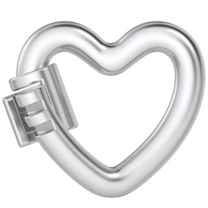 WeLocked Pro Permanent Clasps Heart-Shaped, 925 Silver
