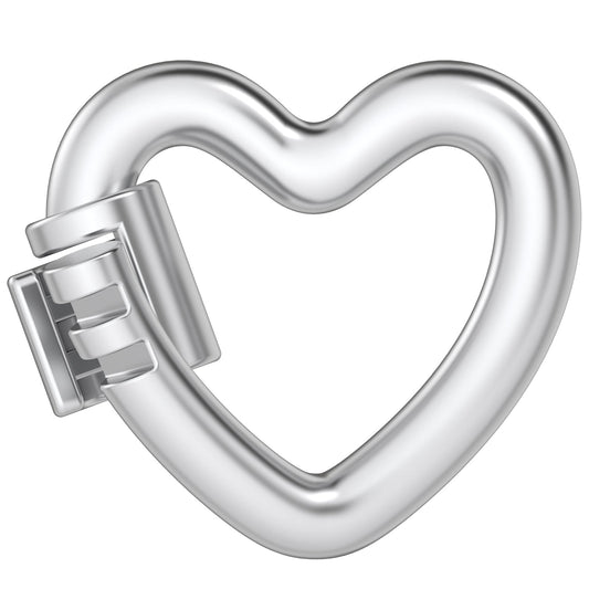 WeLocked Pro Permanent Clasps Heart-Shaped, 925 Silver